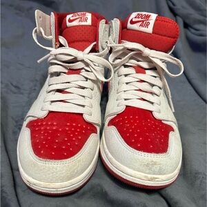 Nike Zoom Air Red and White High-Tops
